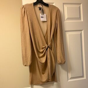 Beach Riot Gold coverup small NWT